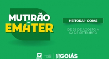 Mutirão da Emater em Heitoraí oferece cursos gratuitos